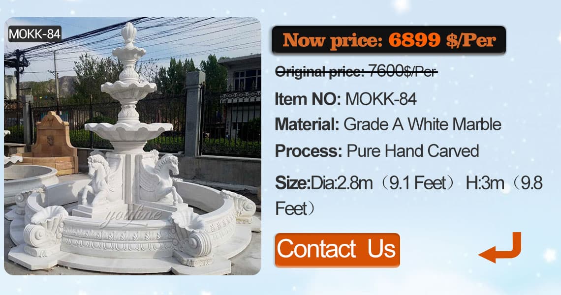 Extra Large 3 tiered marble fountain manufacturer outdoor garden