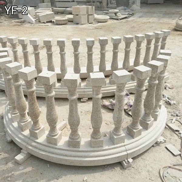 Hot design balcony beige marble stone balustrade for sale-You ...