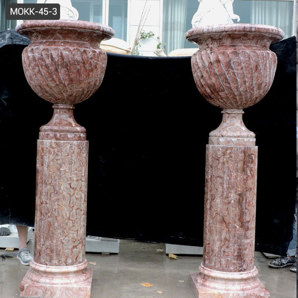 backyard yellow pedestal urn manufacturer