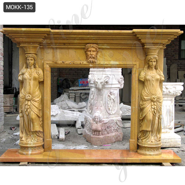 faux finish antique limestone fireplace mantel renovation ...