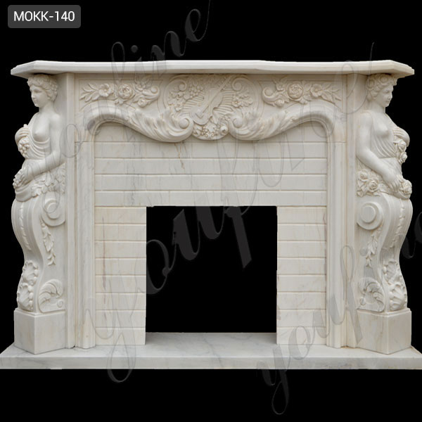 luxury antique granite fireplace mantel renovation foyer ...