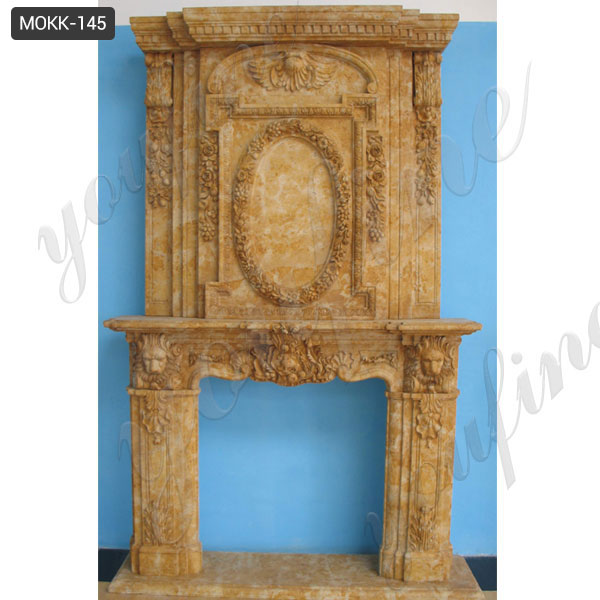 architectural column marble fireplace mantel designer master ...