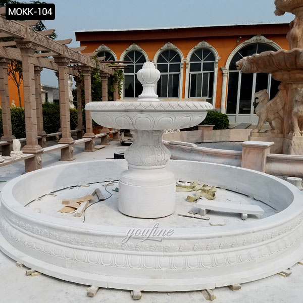 Large Outdoor Marble Stone Pool Garden Water Fount Canada ...