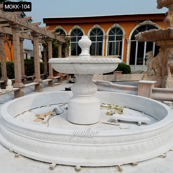 4 tier water feature stone water fountains factory- Large ...