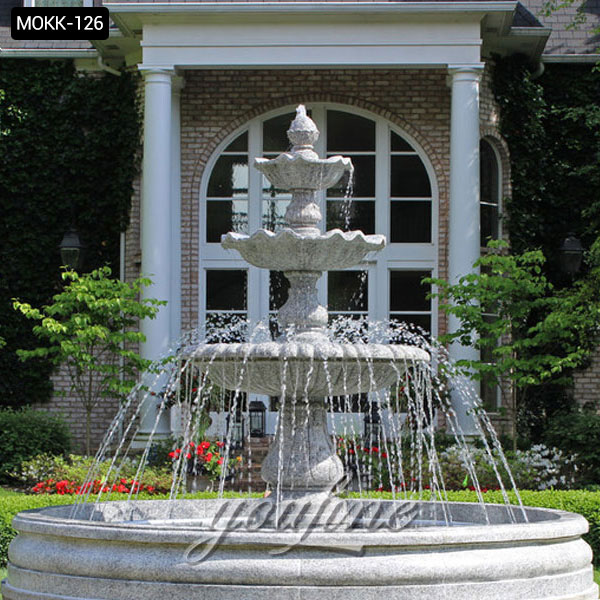 House of the Large 2 tiered marble fountain manufacturer outside house