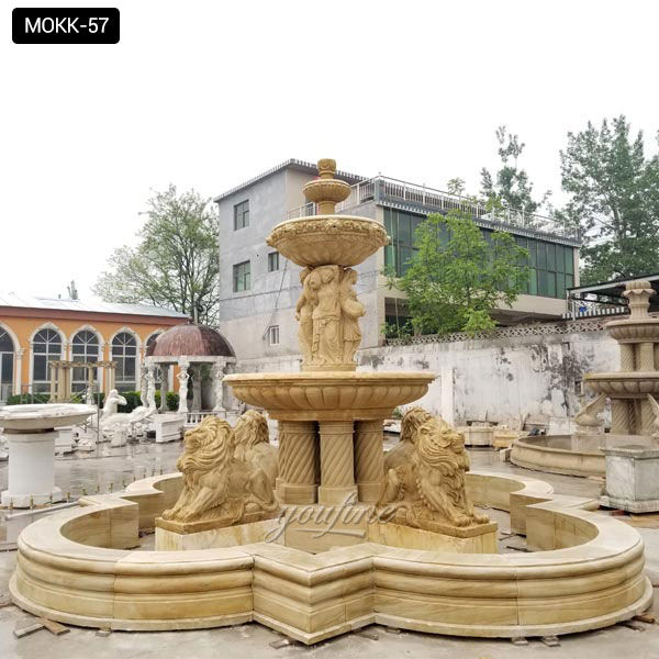 Contemporary Large 3 tiered stone water fountain supplier for ...