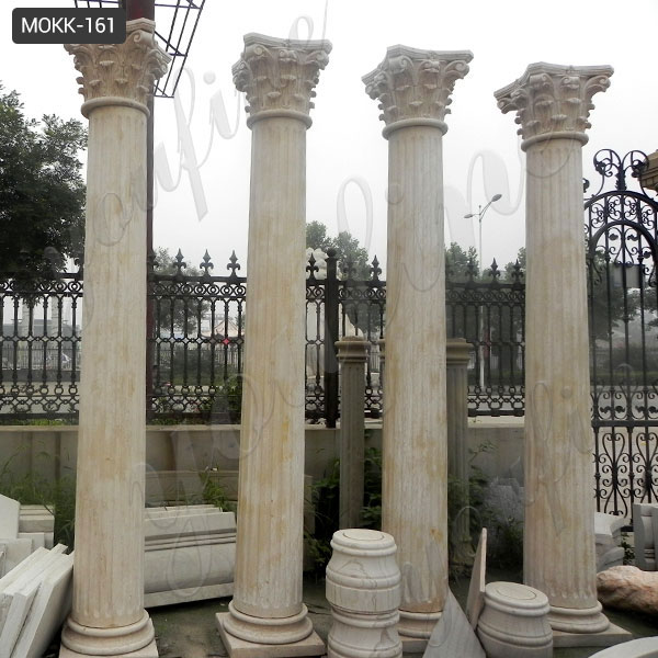 White Marble Greek Figure Statue Column Supplier Front Porch ...