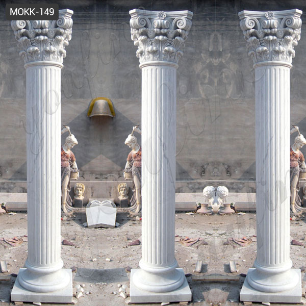 White Marble House Pillars Design, Roman Pillars Column for Sale