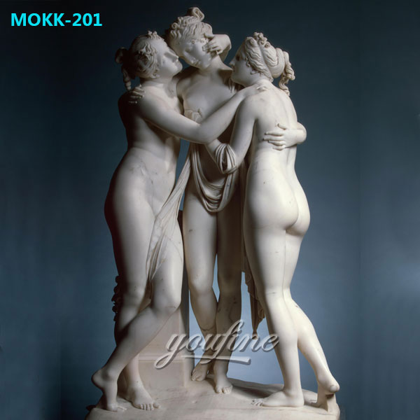 Famous Art Sculptures Life Size Marble Three Graces Statue for Sale MOKK-201