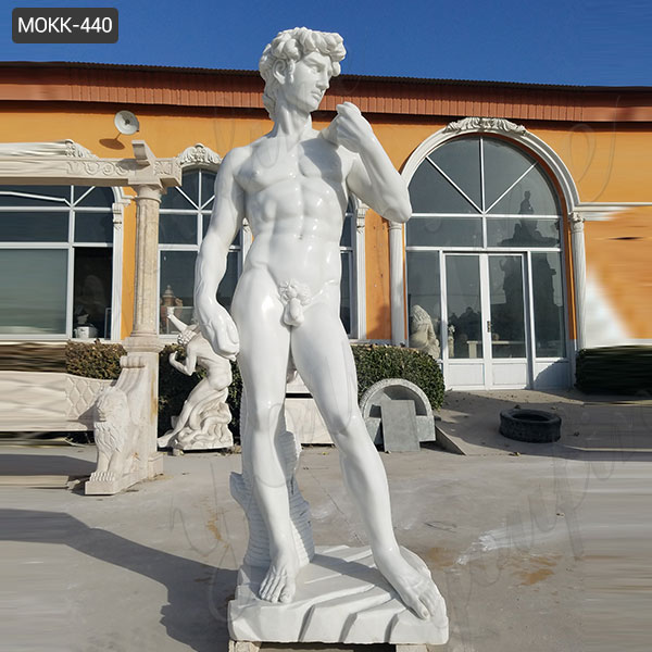 Life Size World Famous Marble Michelangelo’s David Statue Replica Outdoor Garden Statues for Sale MOKK-440