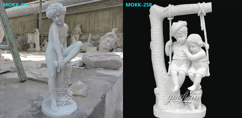Marble-Statue-Boy-with-thorn-statue-for-sale