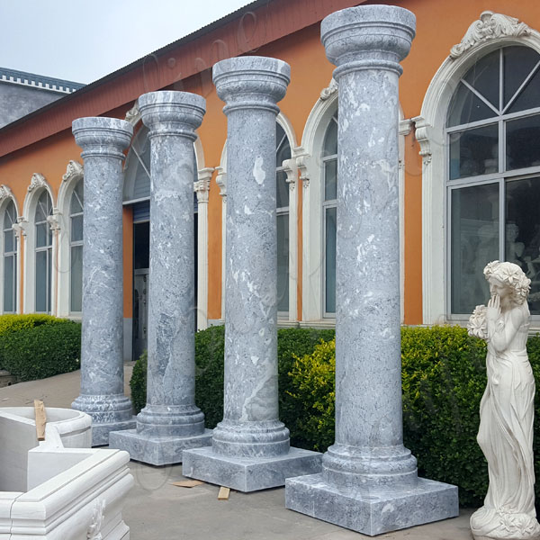 Doric Order Column Large Antique Round Marble Column for Sale MOKK-152