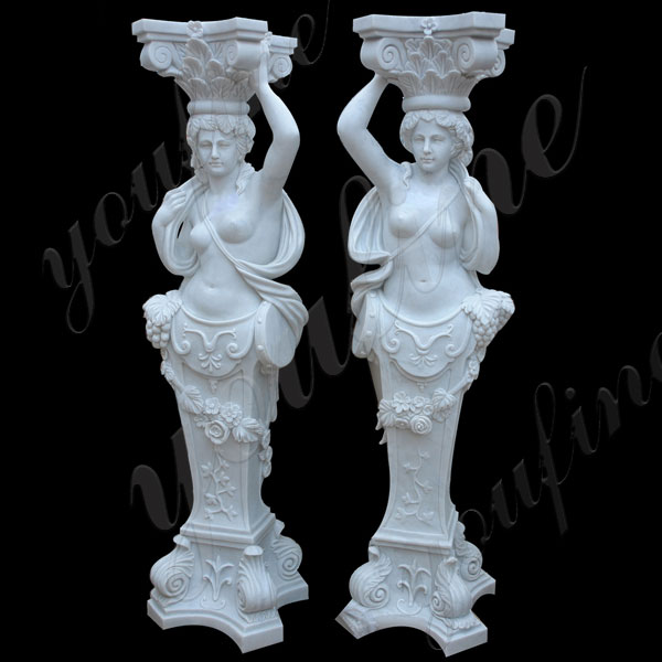 Hand Carved Greek Caryatid Modern Pillar Designs for Front Porch Support for Sale MOKK-155