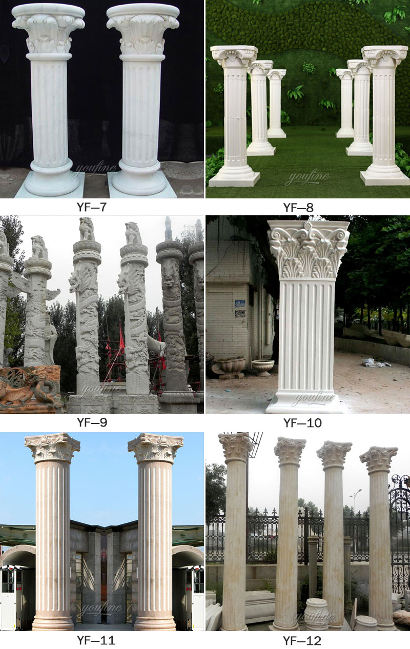 stone driveway entrance columns design for sale