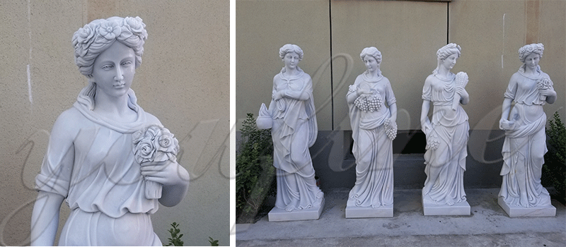 Marble Four Seasons Goddess Sculpture Western Famous Sculpture Natural Marble Handmade Sculpture Hot Sale-MOKK-331