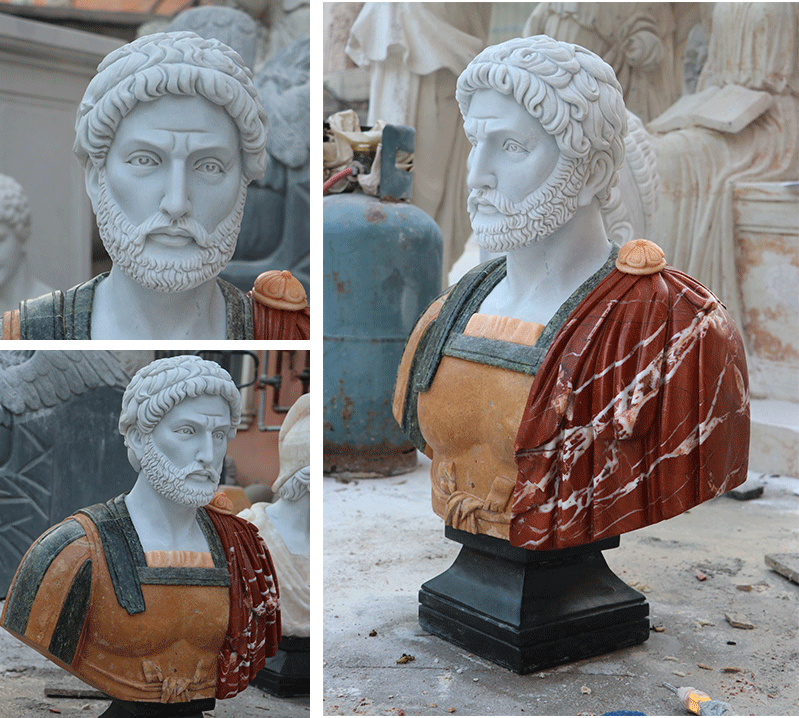 Life Size  Famous Classical  Roman Busts Design Custom Made Classical Famous Roman Bust for Sale-335