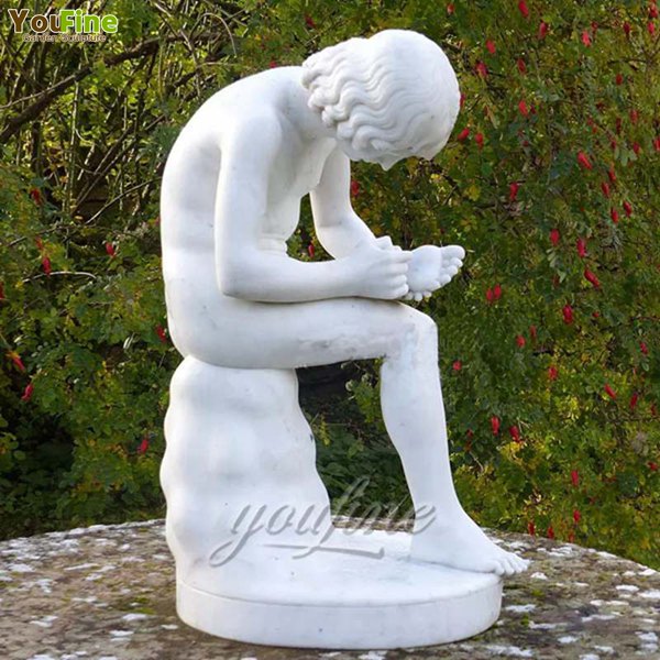 Classic Greek Art Marble Statue Boy with Thorn Online MOKK-37
