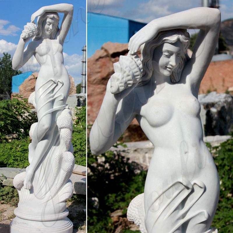 Famous Modern Art Garden Naked Statue Woman Marble Statue Designer