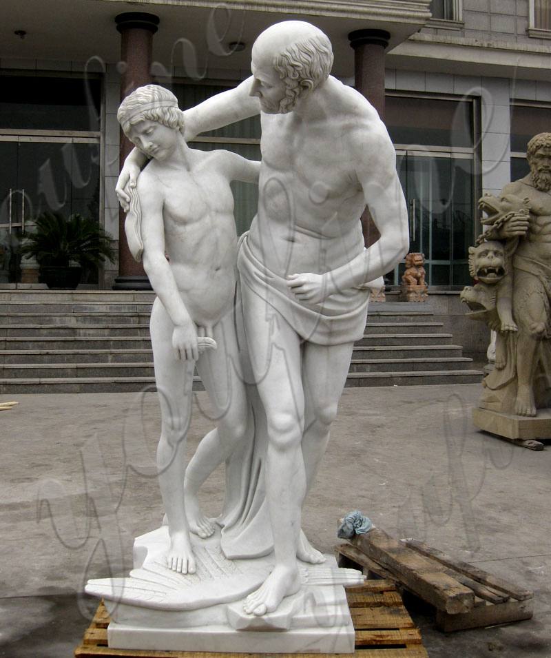 Greek Art Garden Naked Statue Sitting