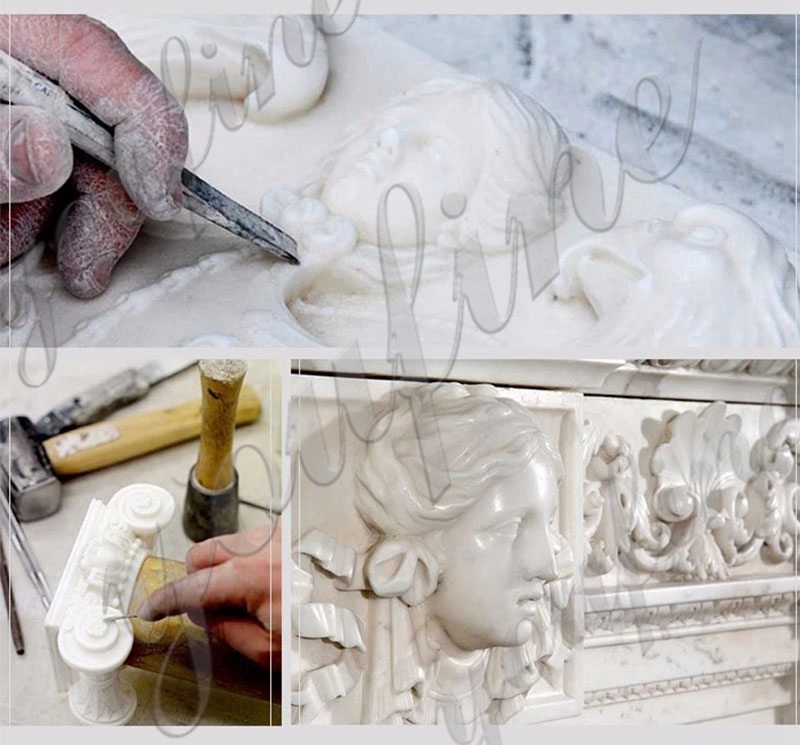 process of White Marble Pavilion Gazebo