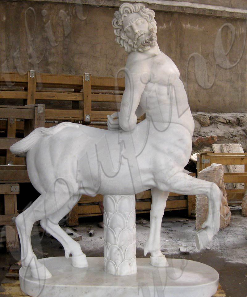 Famous Greek mythology Outdoor Garden Marble Centaur Chiron Statue supplier
