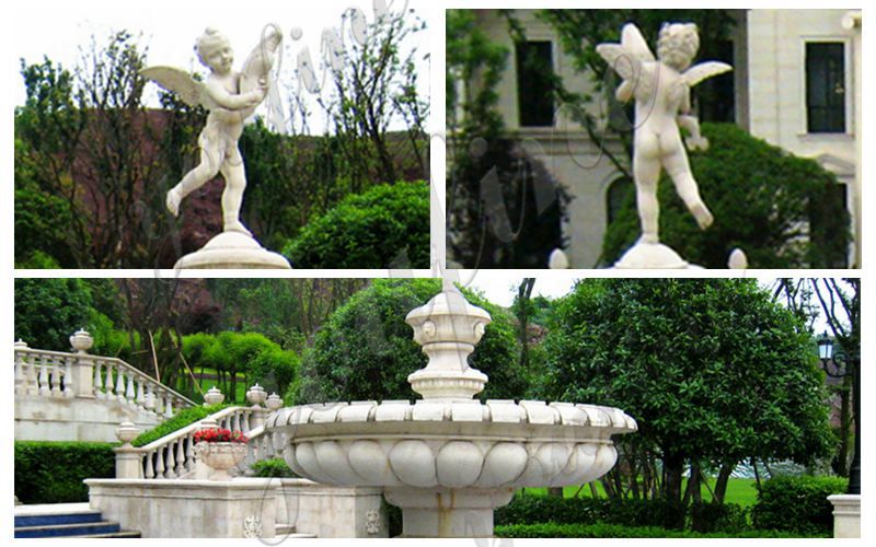Garden Decoration High Quality Marble Angle Water Fountain