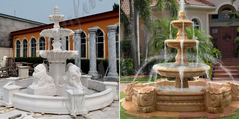 Quality Marble Angle Water Fountain Manufacturer BOKK-583