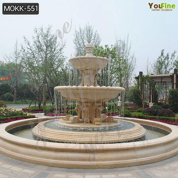 Three Tiered High Quality Marble Water Fountain Design Factory MOKK-551