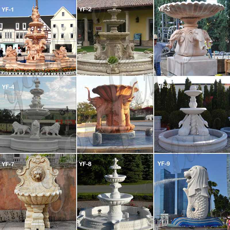 Three Tiered High Quality Marble Water Fountain Design Factory MOKK-551