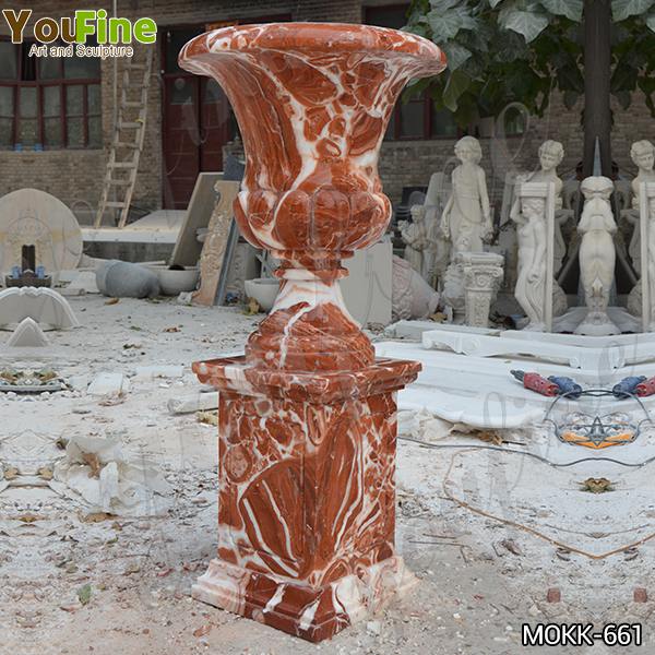 Large Size Garden Marble Flower Pots Outdoor Decoration planter for Sale MOKK-661