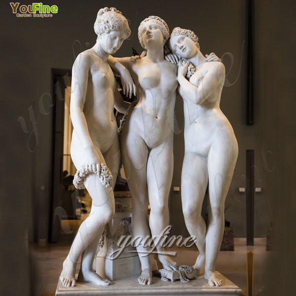 Life Size Classical Marble Sculptures Three Graces by Pradier MOKK-212