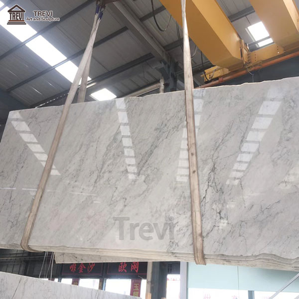 White Gray Veins Carrara Marble Indoor and Outdoor Decor for Sale MOKK-112