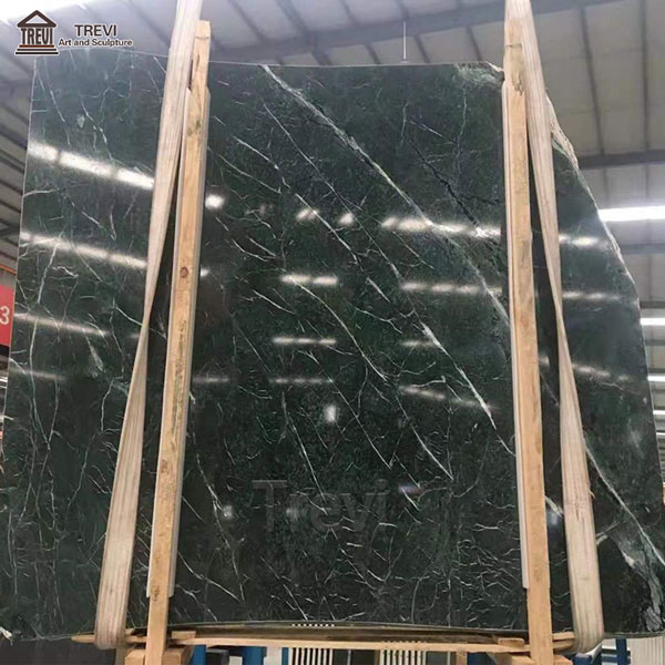 Dark green striped large flower green marble interior and exterior decoration MOKK-252