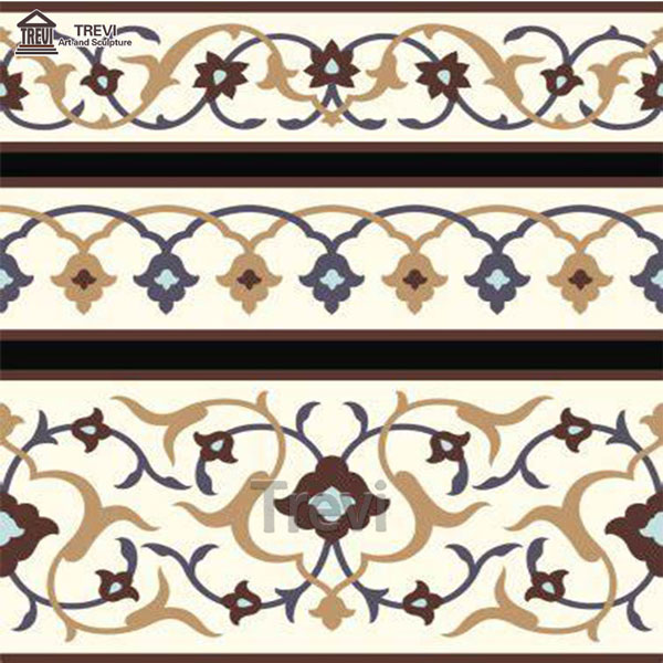 Nature Marble Pattern Molding Trim Border Skirting Sizes Designs for Sale MOKK-0101